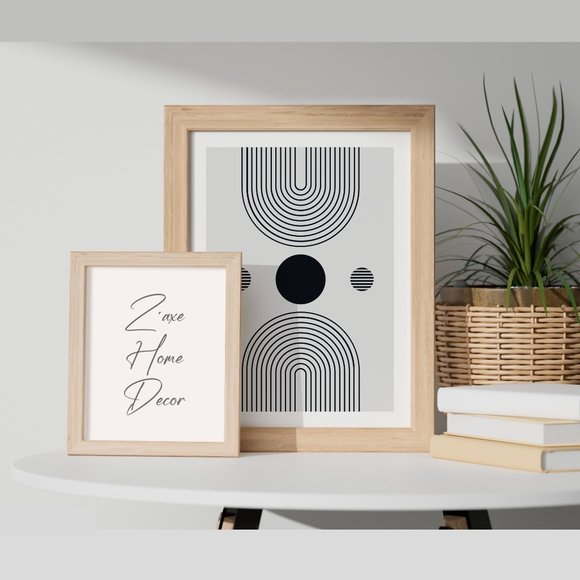 Modern Minimalist Abstract Geometric Wall Art Print Home Decor [No Frame] - Picture 4 of 7